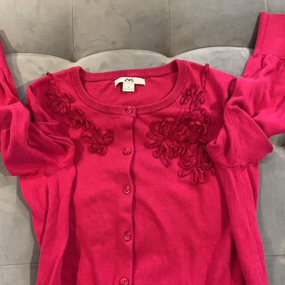 Anne Klein Sport Bright Magenta Cardigan Small - Picture 5 of 11